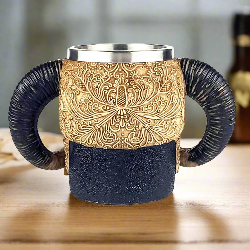 Shofar Skull Byrd Of The 7Seas Halloween Beer/Coffee Mug Large Capacity