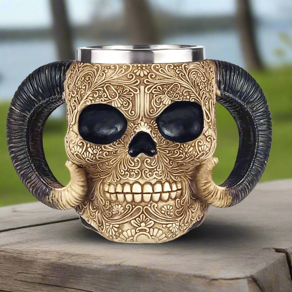 Shofar Skull Byrd Of The 7Seas Halloween Beer/Coffee Mug Large Capacity
