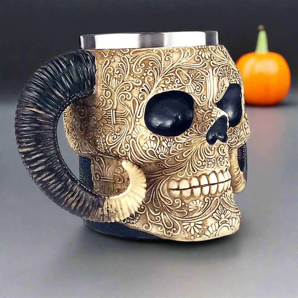 Shofar Skull Byrd Of The 7Seas Halloween Beer Mug Large Capacity