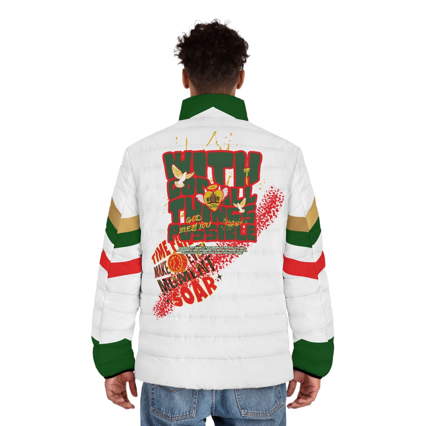 Graffiti Byrd - Byrd Of The 7Seas Gods Apparel - Gods/Men's Puffer Jacket