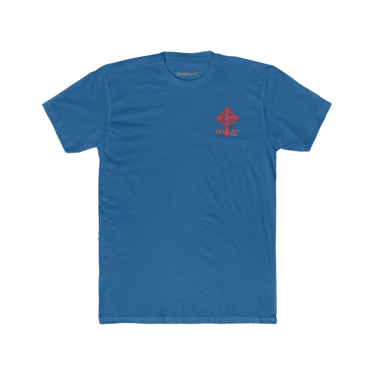 We Heal With His Blood - BYRD OF THE 7SEAS GODS APPAREL - RELIGION -GODS/MEN'S Cotton Crew Tee