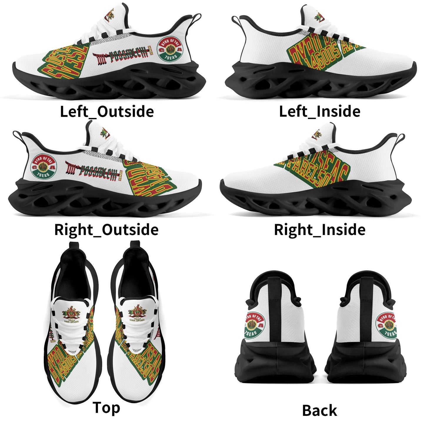 Byrd Of The 7Seas Gods Apparel - Im*Possible 7’s - Mens Sneakers