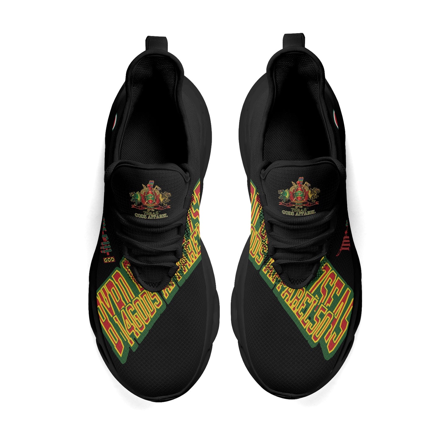 Byrd Of The 7Seas Gods Apparel - Im*Possible 7’s - Mens Black Sneakers