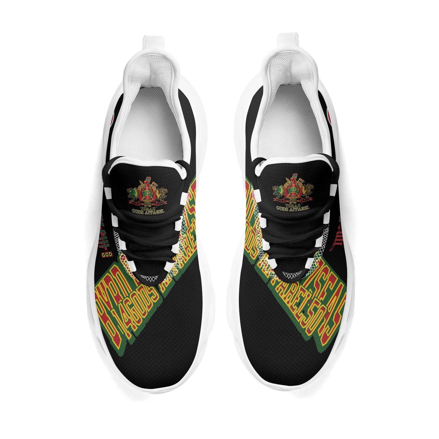 Byrd Of The 7Seas Gods Apparel - Im*Possible 7’s - Mens Black Sneakers