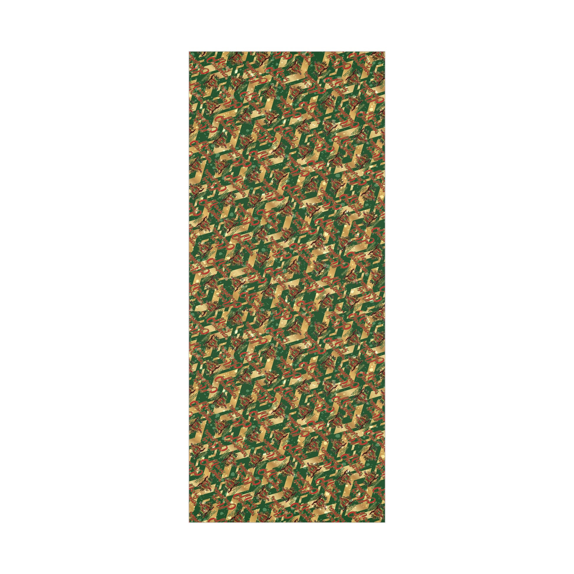 BYRD OF THE 7SEAS GODS APPAREL Gift Wrap Papers - GREEN - Christmas Wrap Papers