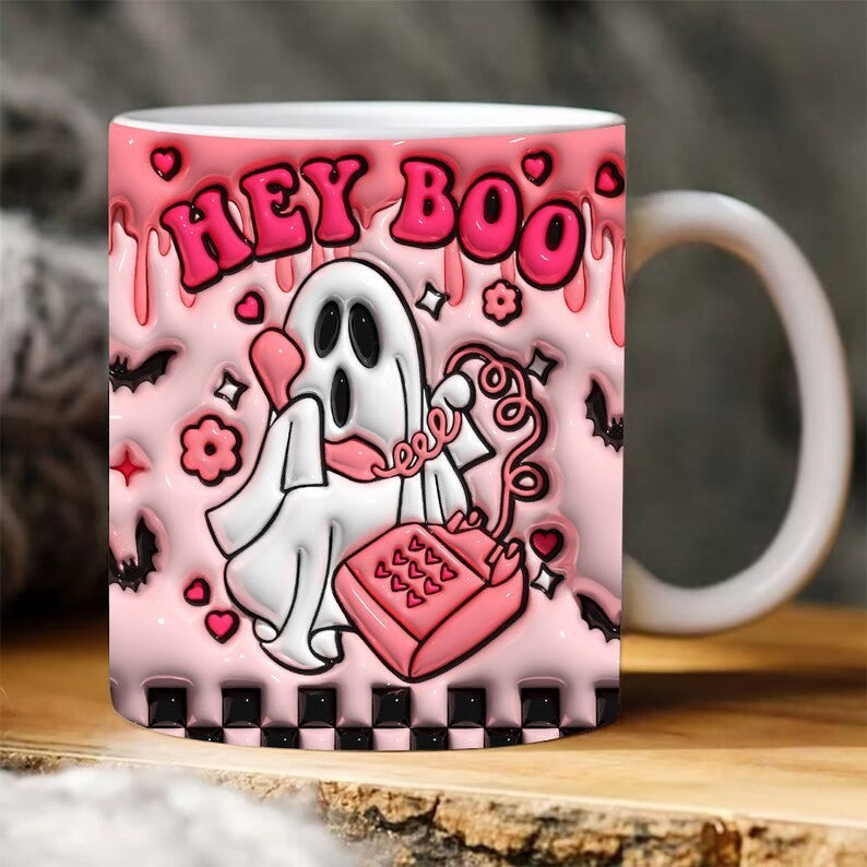 Halloween Pumpkin Ceramic Coffee Mug from Byrd Of The 7Seas Gods Apparel.