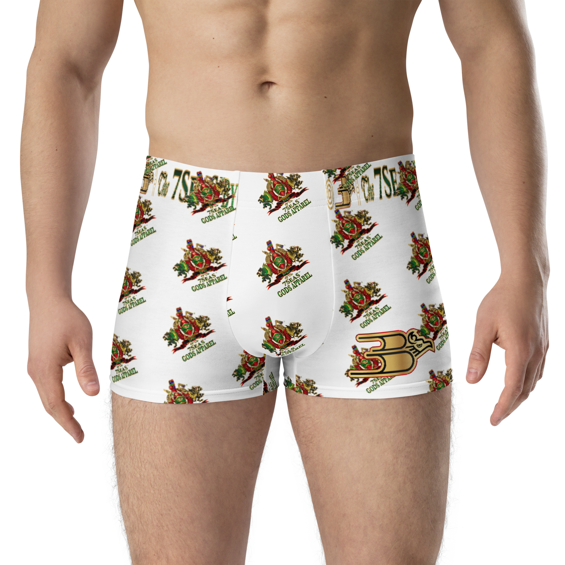 APEP - BYRD OF THE 7SEAS GODS APPAREL - WHITE - Gods/Men Boxer Briefs