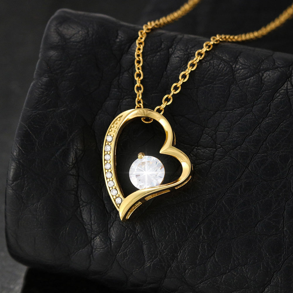 TO MY GODDESS, MY LOVE - FOREVER LOVE NECKLACE - BYRD OF THE 7SEAS GODS APPAREL - GOLD & WHITE GOLD - GODDESS