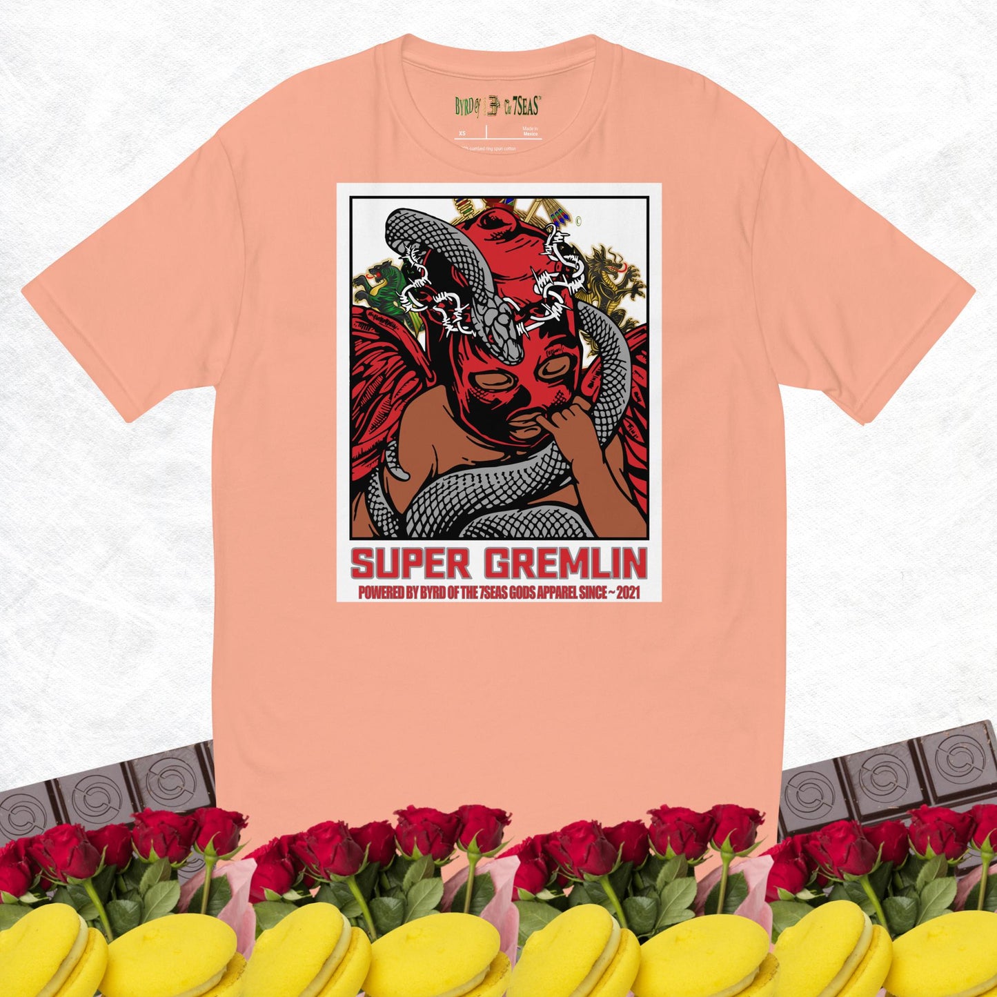 O.G. Super Gremlin - Byrd Of The 7Seas Gods Apparel - Red - Unisex Short Sleeve T-shirt