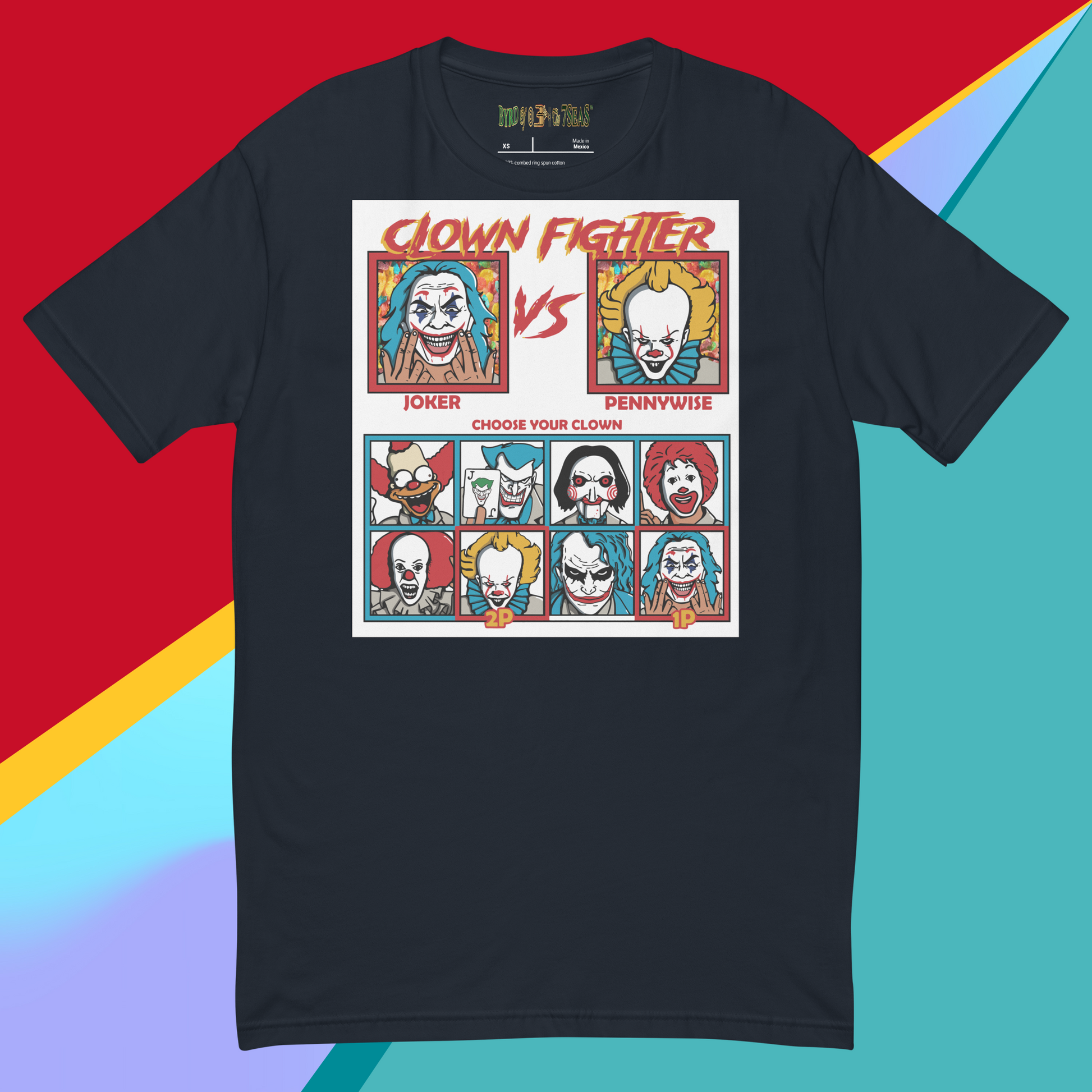 Clown vs Clown - Clown Fighter - Byrd Of The 7Seas Gods Apparel - Unisex Youth Short Sleeve T-Shirt