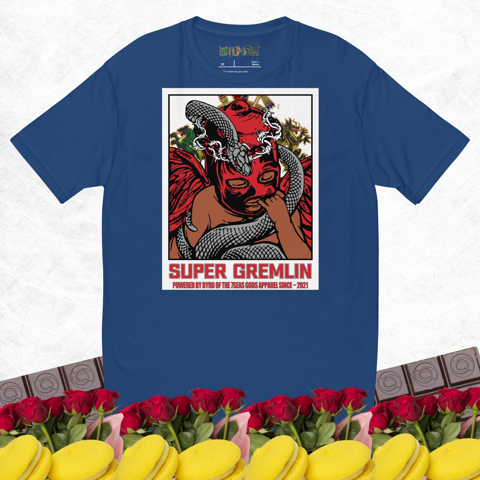 O.G. Super Gremlin - Byrd Of The 7Seas Gods Apparel - Red - Unisex Short Sleeve T-shirt