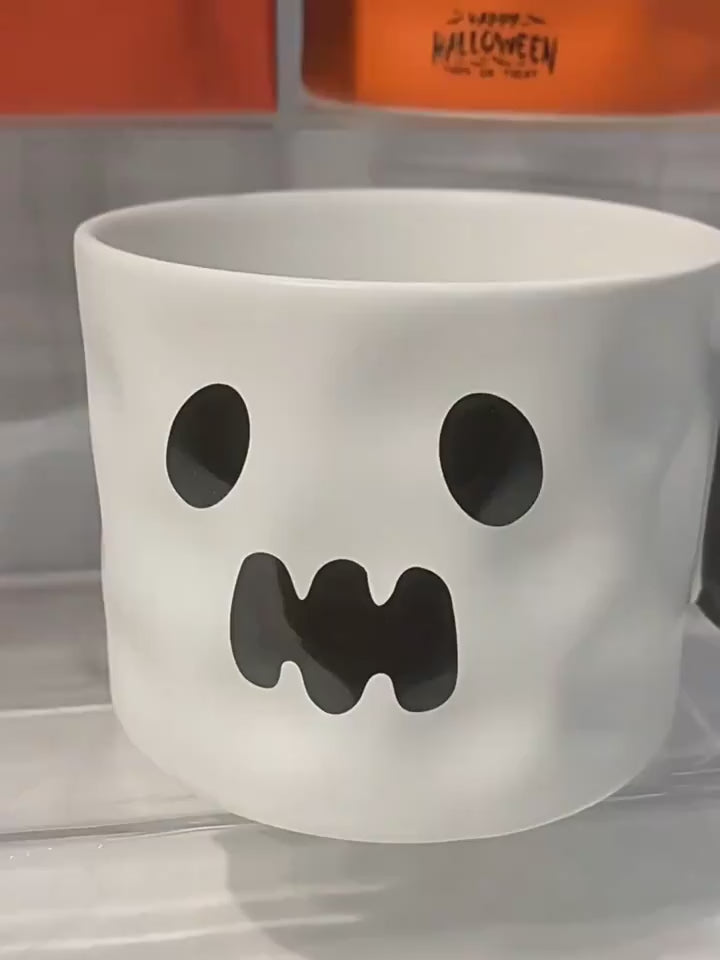 Ghost Ceramic Cup Party Favor Ceramic Cups With Handle Portable Cute Halloween Gift Mug Byrd Of The 7Seas Durable Halloween Party Supplies