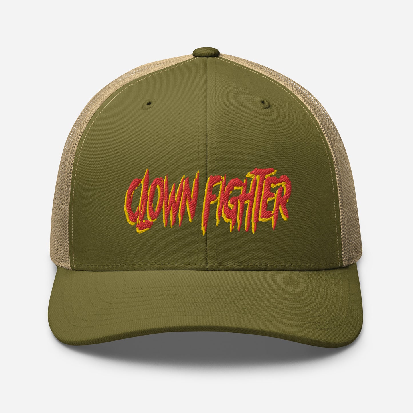 Clown vs Clown - Clown Fighter - Byrd Of The 7Seas Gods Apparel - Unisex Trucker Cap