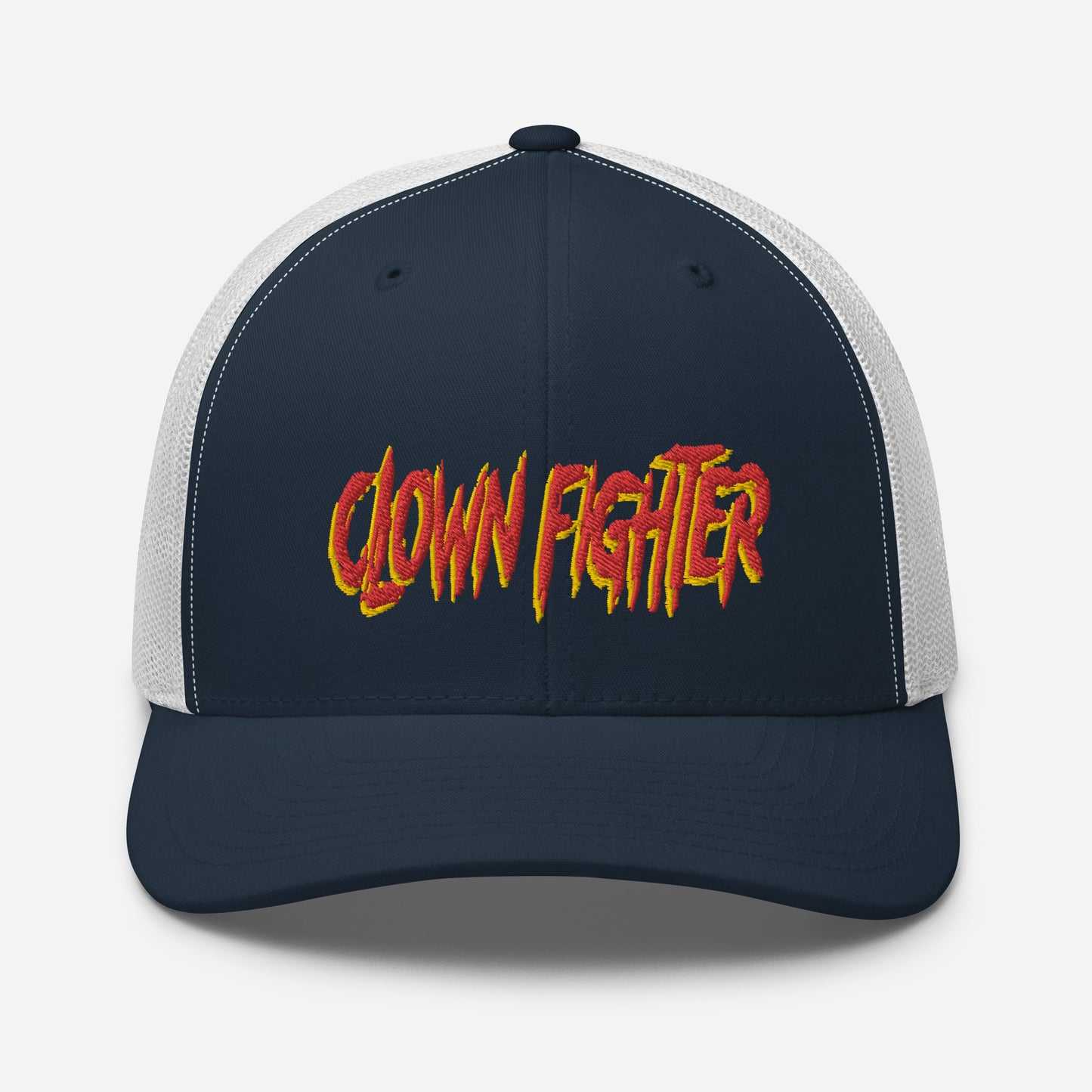 Clown vs Clown - Clown Fighter - Byrd Of The 7Seas Gods Apparel - Unisex Trucker Cap