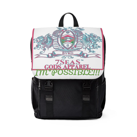 YEMAYA - BYRD OF THE 7SEAS GODS APPAREL - White - Gods & Goddess Unisex Casual Shoulder Backpack