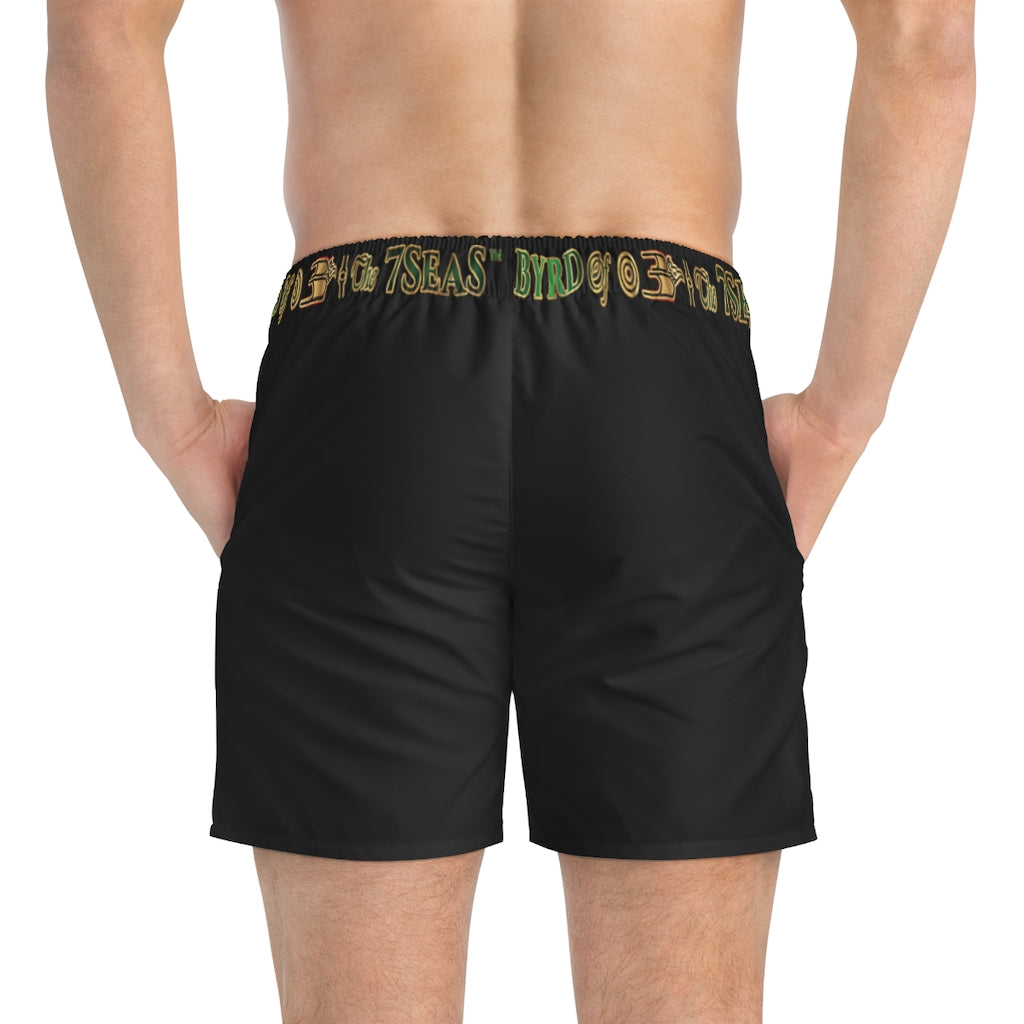 APEP - BYRD OF THE 7SEAS GODS APPAREL - NATURAL BLACK - Swim Trunks