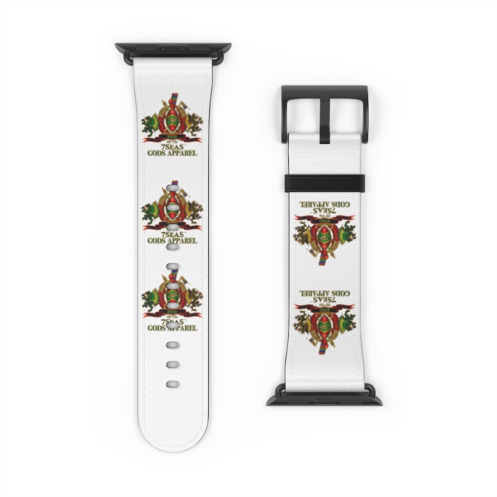 APEP - BYRD OF THE 7SEAS GODS APPAREL - White - Gods & Goddess Leather Watch Band