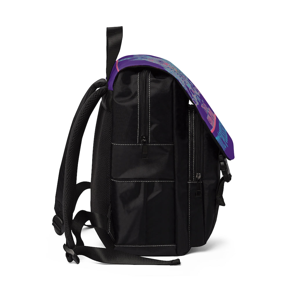 YEMAYA - BYRD OF THE 7SEAS GODS APPAREL - Purple - Gods & Goddess Unisex Casual Shoulder Backpack