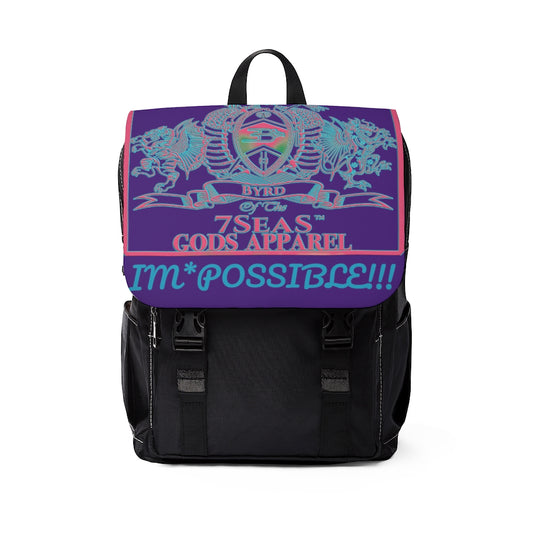 YEMAYA - BYRD OF THE 7SEAS GODS APPAREL - Purple - Gods & Goddess Unisex Casual Shoulder Backpack