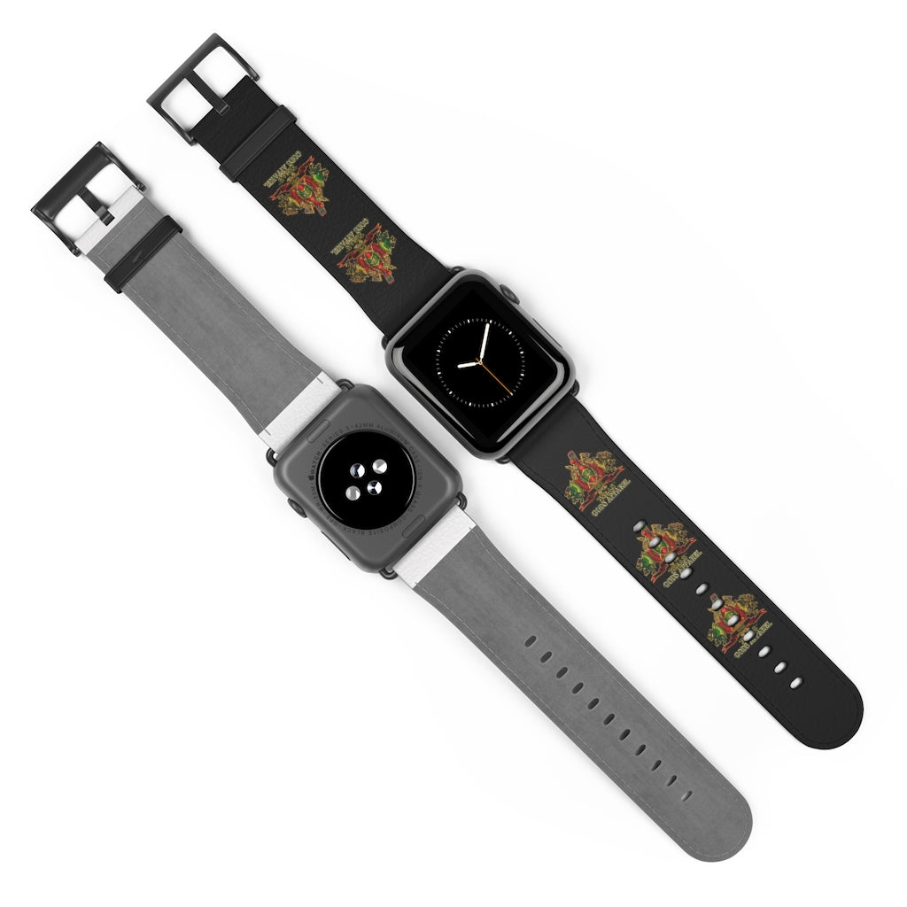 APEP - BYRD OF THE 7SEAS GODS APPAREL - Black - Gods/Goddess Leather Watch Band