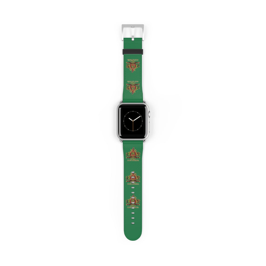 APEP - BYRD OF THE 7SEAS GODS APPAREL - Green - Gods/Goddess Leather Watch Band