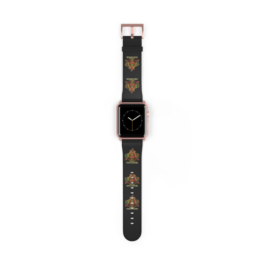 APEP - BYRD OF THE 7SEAS GODS APPAREL - Black - Gods/Goddess Leather Watch Band