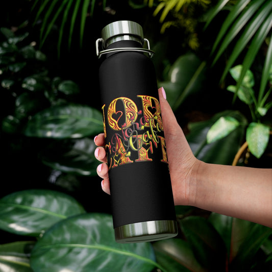 Byrd Of The 7Seas Gods Apparel - Black - Gods & Goddess’s Copper Vacuum Insulated Bottle, 22oz