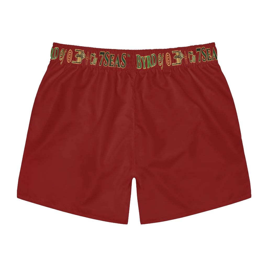 APEP - BYRD OF THE 7SEAS GODS APPAREL - NATURAL RED - Gods/Men Swim Trunks