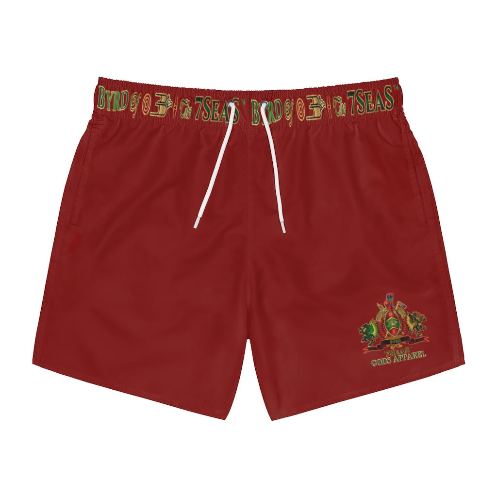 APEP - BYRD OF THE 7SEAS GODS APPAREL - NATURAL RED - Gods/Men Swim Trunks