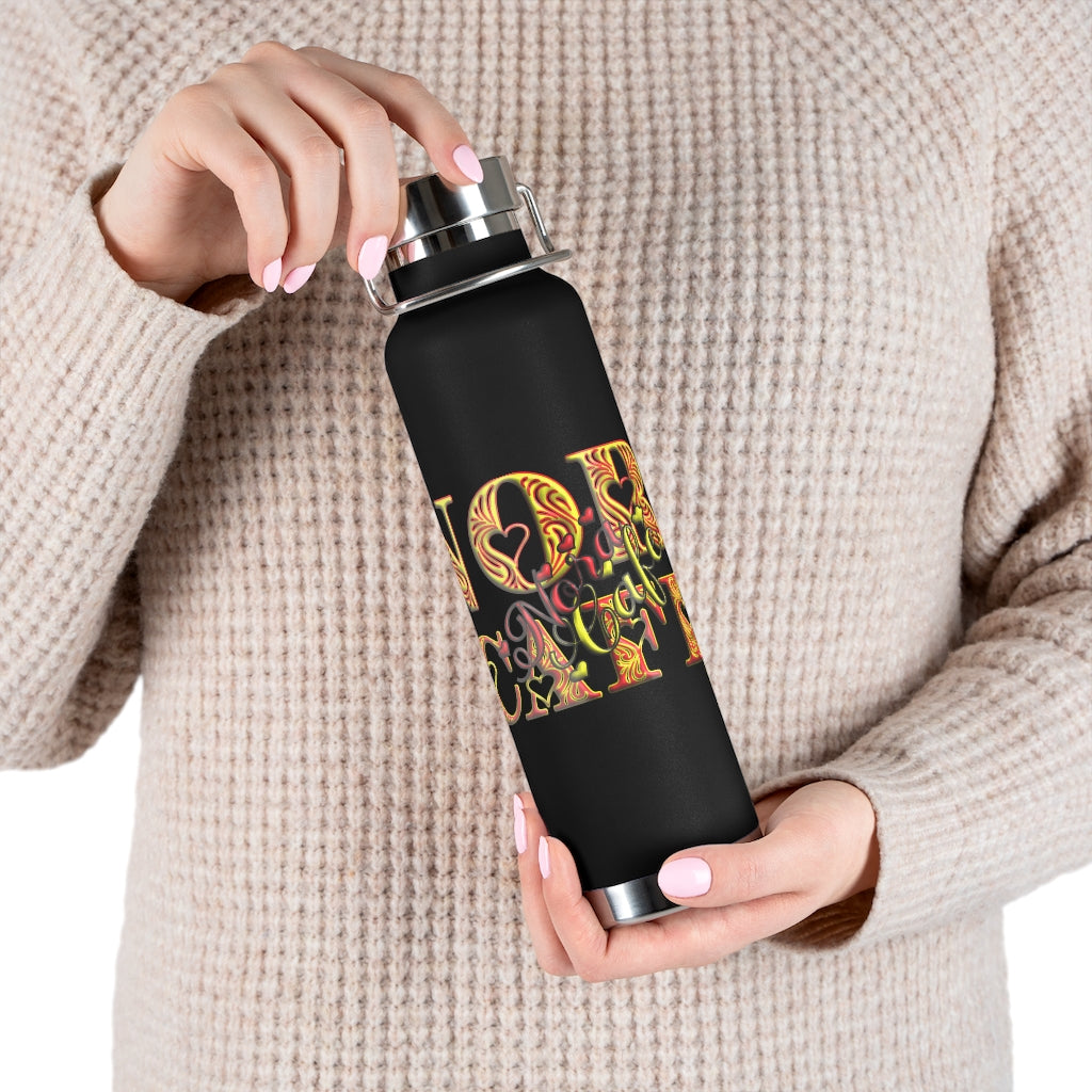 Byrd Of The 7Seas Gods Apparel - Black - Gods & Goddess’s Copper Vacuum Insulated Bottle, 22oz