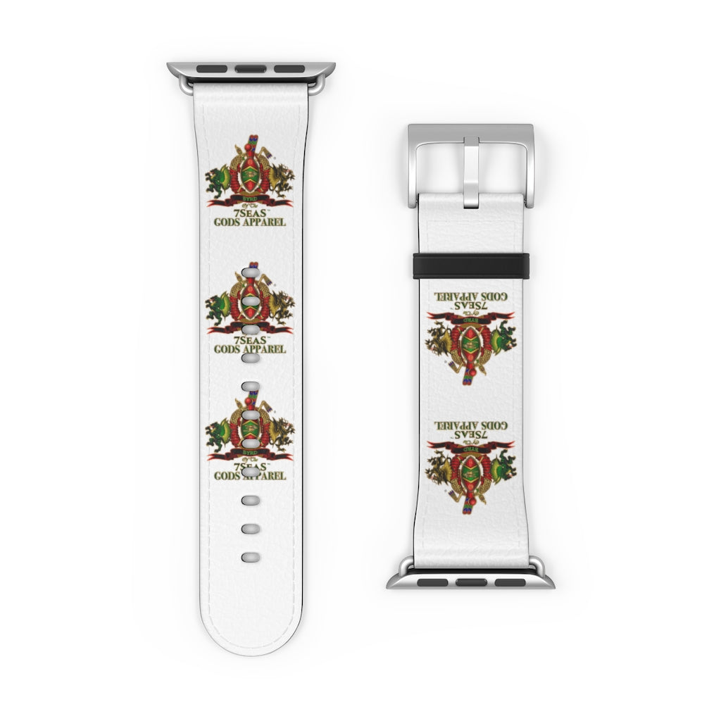 APEP - BYRD OF THE 7SEAS GODS APPAREL - White - Gods & Goddess Leather Watch Band