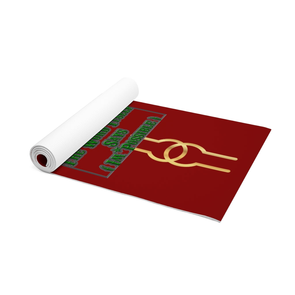 I*M-POSSIBLE - BYRD OF THE 7SEAS GODS APPAREL - Red - Gods & Goddess Foam Yoga Mat