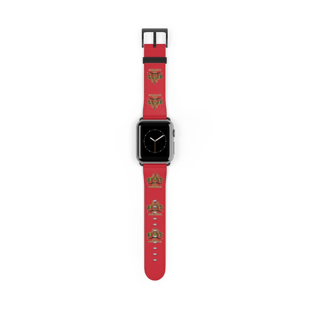 APEP - BYRD OF THE 7SEAS GODS APPAREL - RED - Gods & Goddess Leather Watch Band