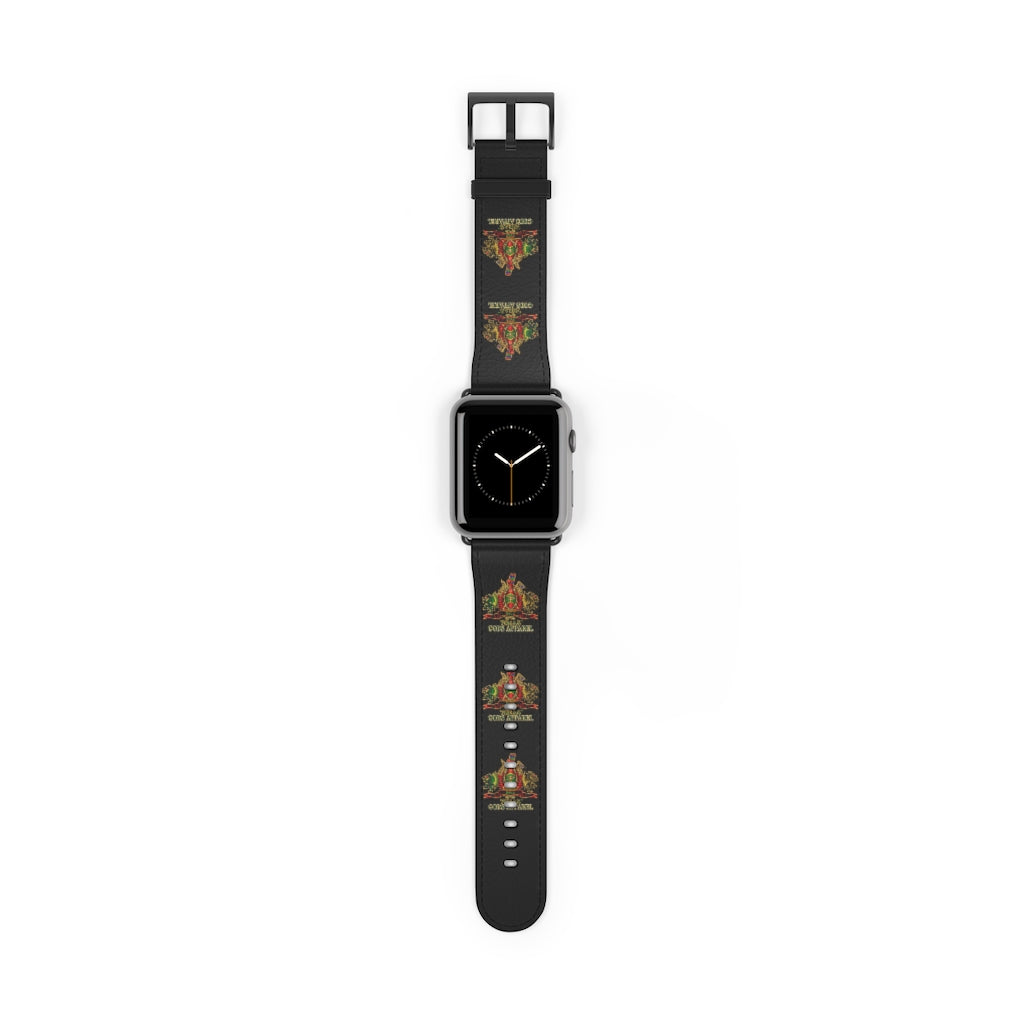 APEP - BYRD OF THE 7SEAS GODS APPAREL - Black - Gods/Goddess Leather Watch Band