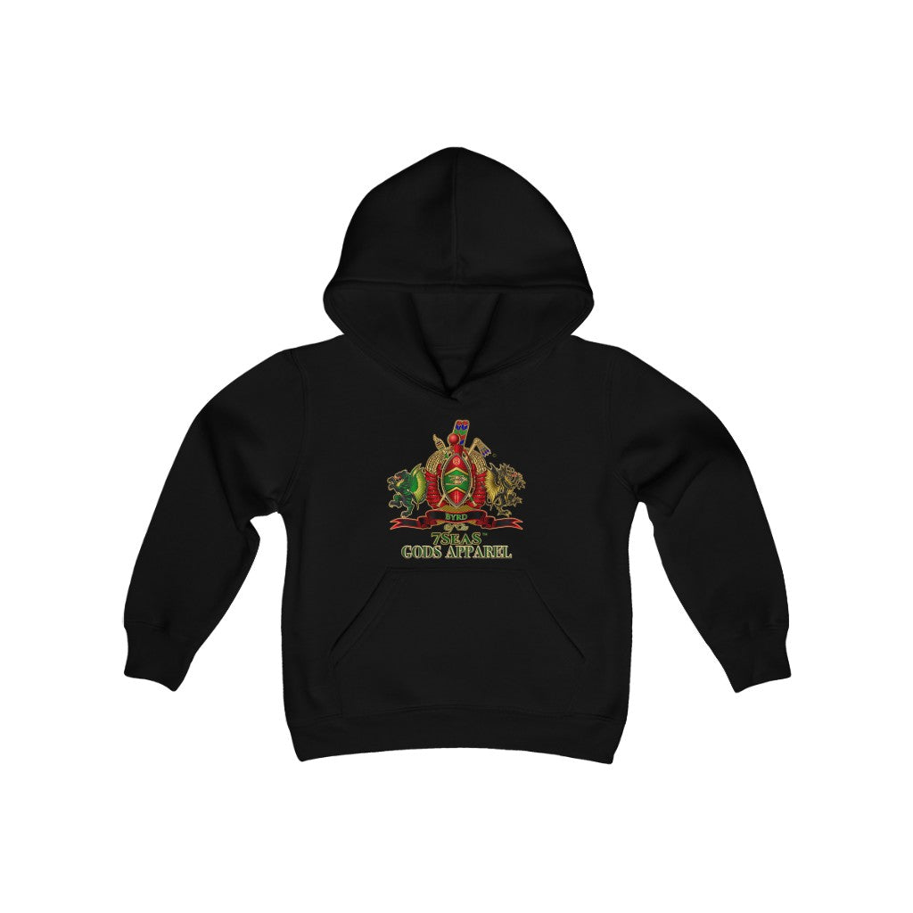 APEP - BYRD OF THE 7SEAS GODS APPAREL - Gods & Goddess Youth Heavy Blend Hooded Sweatshirt