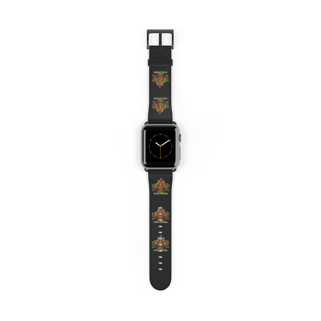 APEP - BYRD OF THE 7SEAS GODS APPAREL - Black - Gods/Goddess Leather Watch Band