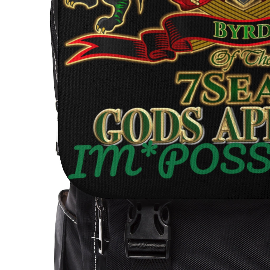 APEP - Byrd Of The 7Seas Gods Apparel - Black - Gods & Goddess Unisex Casual Shoulder Backpack