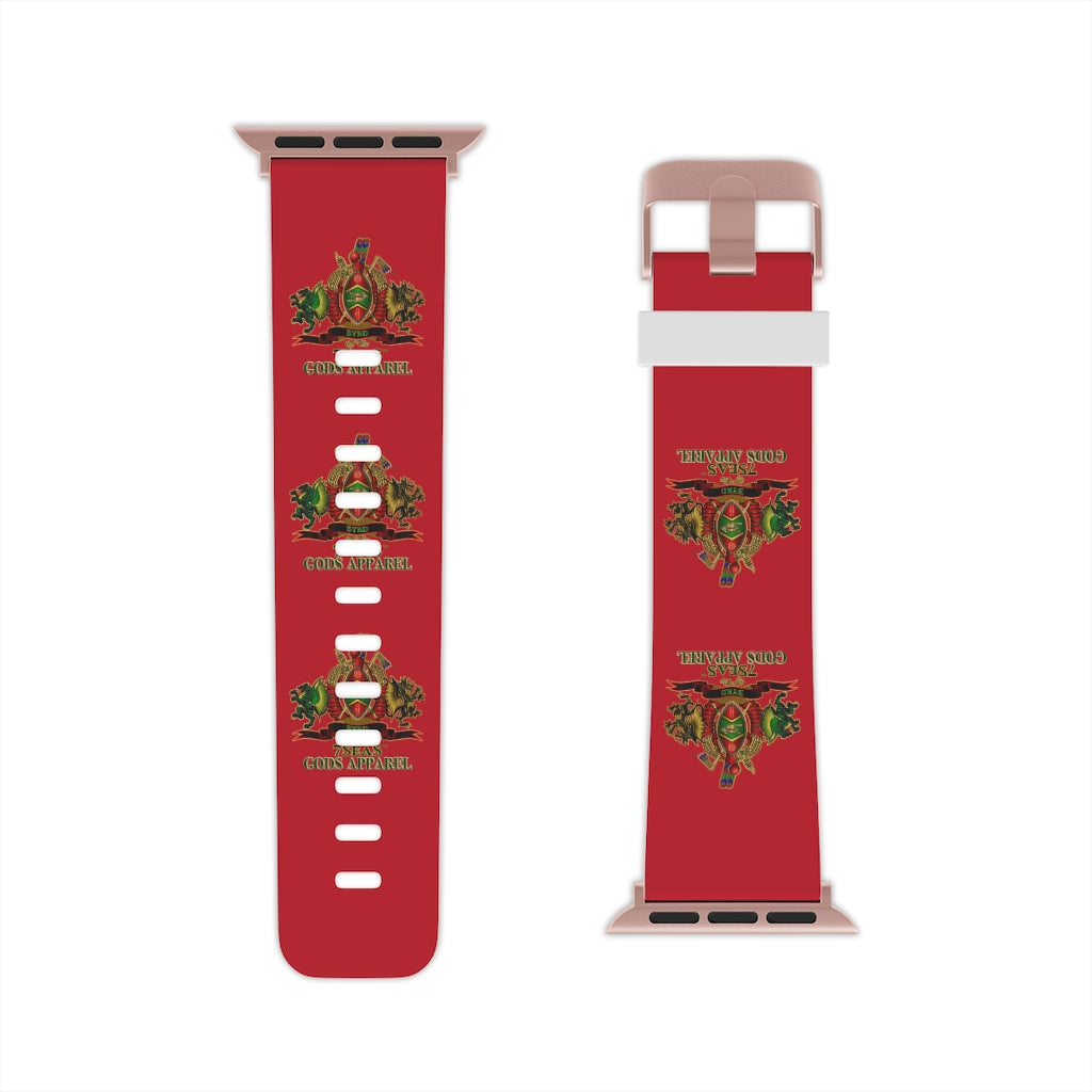 APEP - BYRD OF THE 7SEAS GODS APPAREL - Red - Gods & Goddess Watch Band for Apple Watch