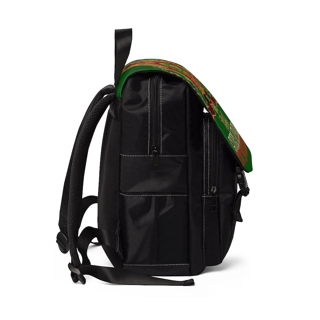 APEP - BYRD OF THE 7SEAS GODS APPAREL - Green - Gods & Goddess Unisex Casual Shoulder Backpack