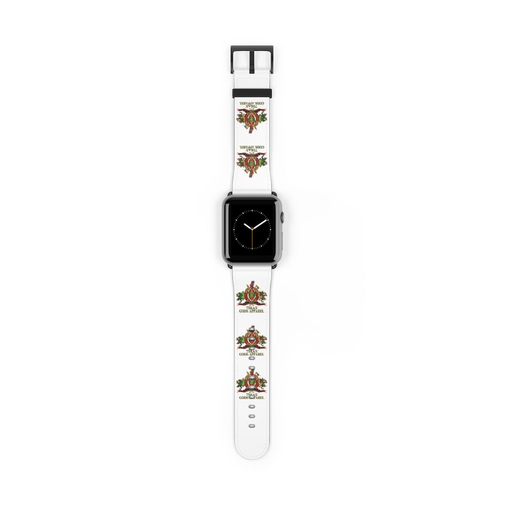 APEP - BYRD OF THE 7SEAS GODS APPAREL - White - Gods & Goddess Leather Watch Band