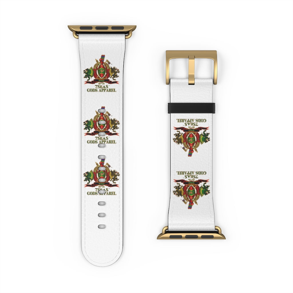 APEP - BYRD OF THE 7SEAS GODS APPAREL - White - Gods & Goddess Leather Watch Band