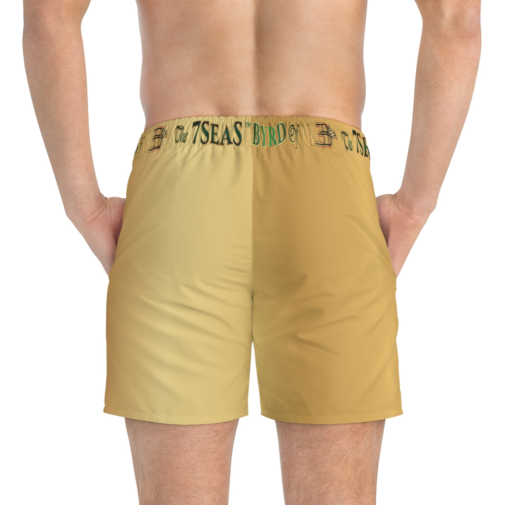 APEP - Byrd Of The 7SEAS GODS APPAREL - NATURAL DUST - Gods/Men Swim Trunks