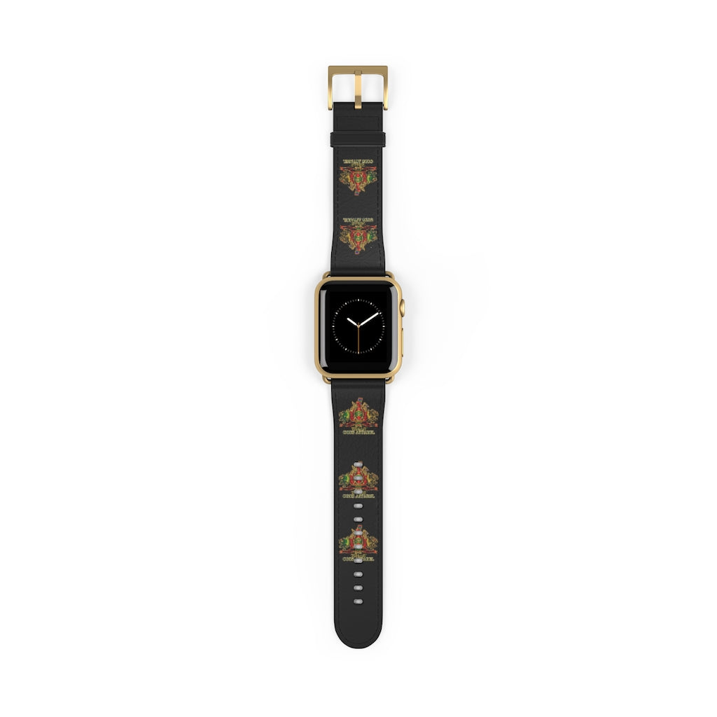 APEP - BYRD OF THE 7SEAS GODS APPAREL - Black - Gods/Goddess Leather Watch Band