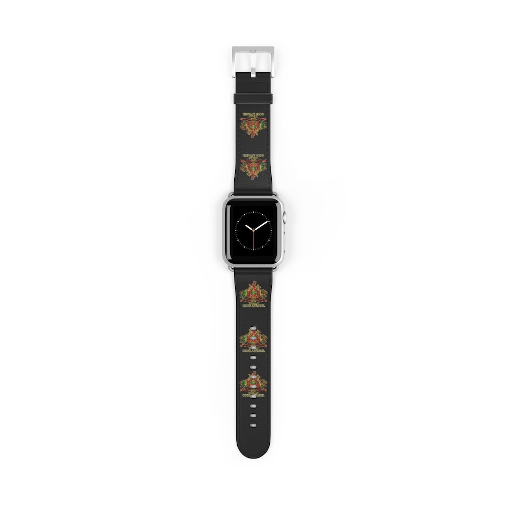 APEP - BYRD OF THE 7SEAS GODS APPAREL - Black - Gods/Goddess Leather Watch Band