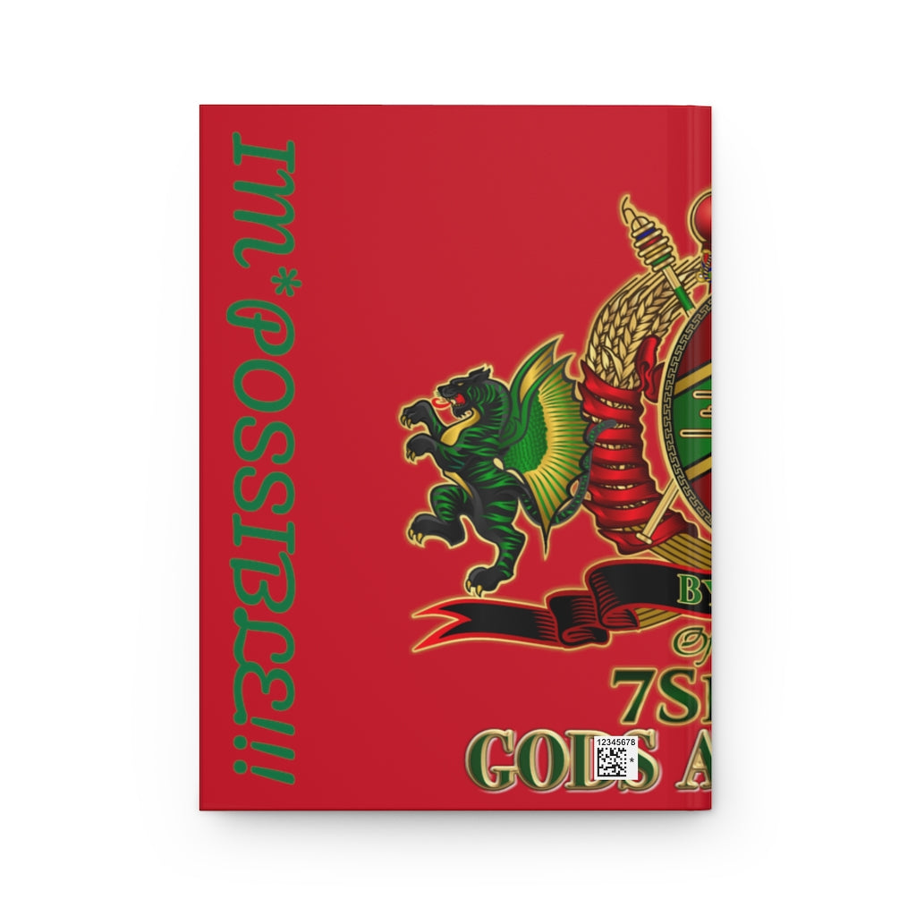 APEP - Byrd Of The 7Seas Gods Apparel - Red - Gods & Goddess Hardcover Journal Matte