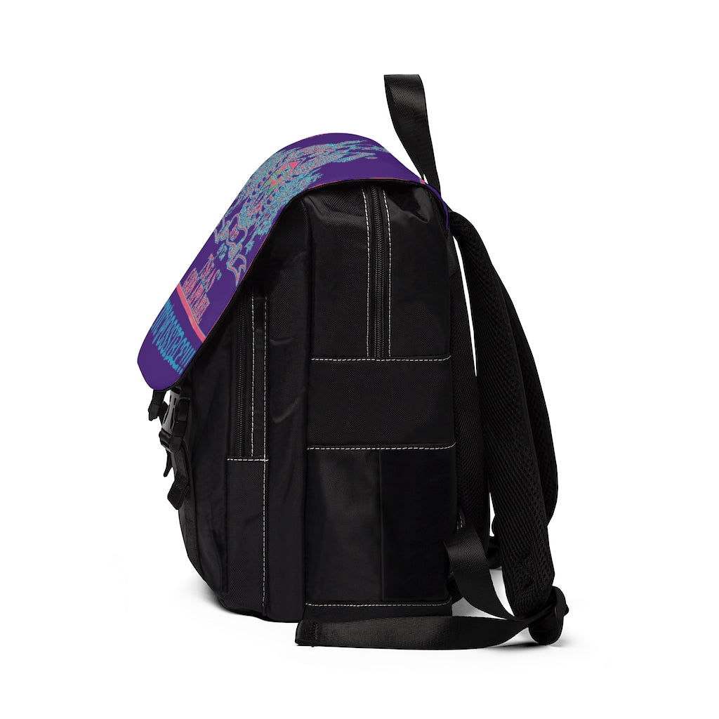 YEMAYA - BYRD OF THE 7SEAS GODS APPAREL - Purple - Gods & Goddess Unisex Casual Shoulder Backpack