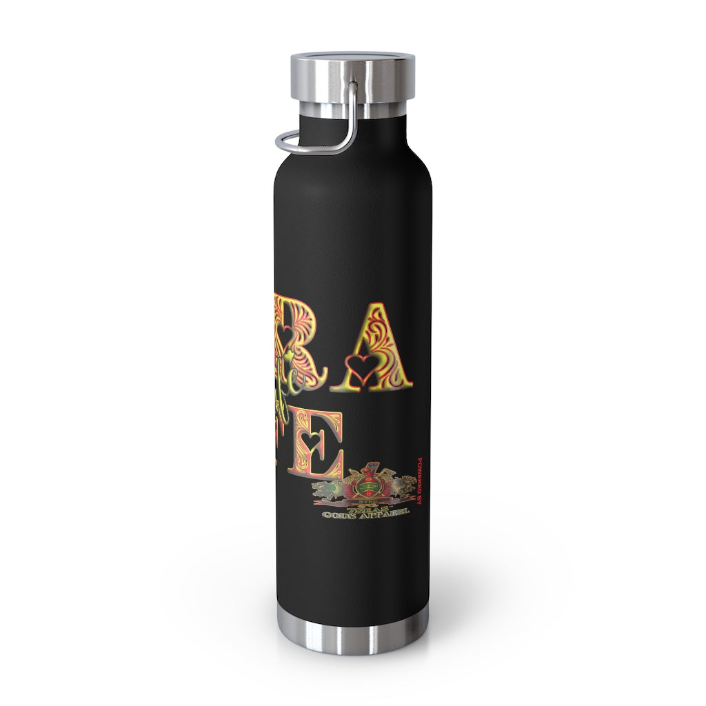 Byrd Of The 7Seas Gods Apparel - Black - Gods & Goddess’s Copper Vacuum Insulated Bottle, 22oz