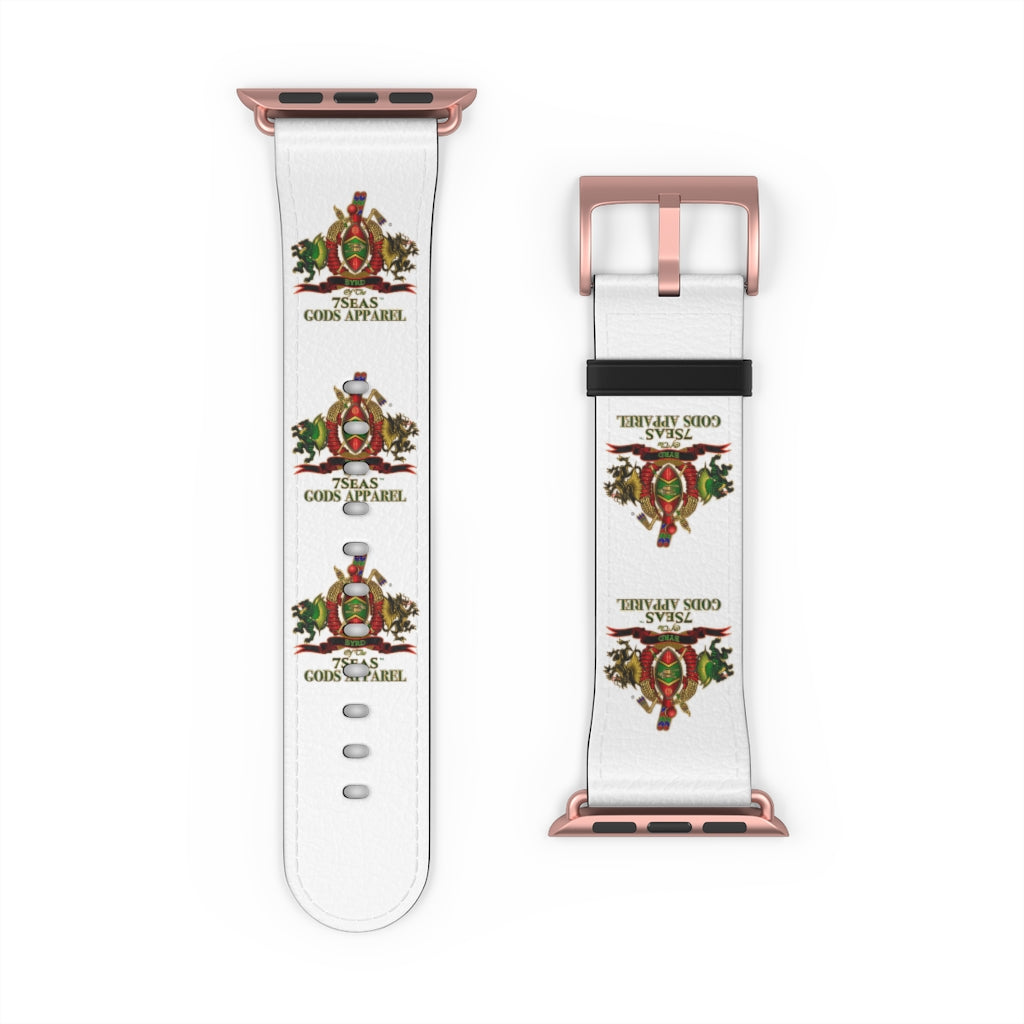 APEP - BYRD OF THE 7SEAS GODS APPAREL - White - Gods & Goddess Leather Watch Band