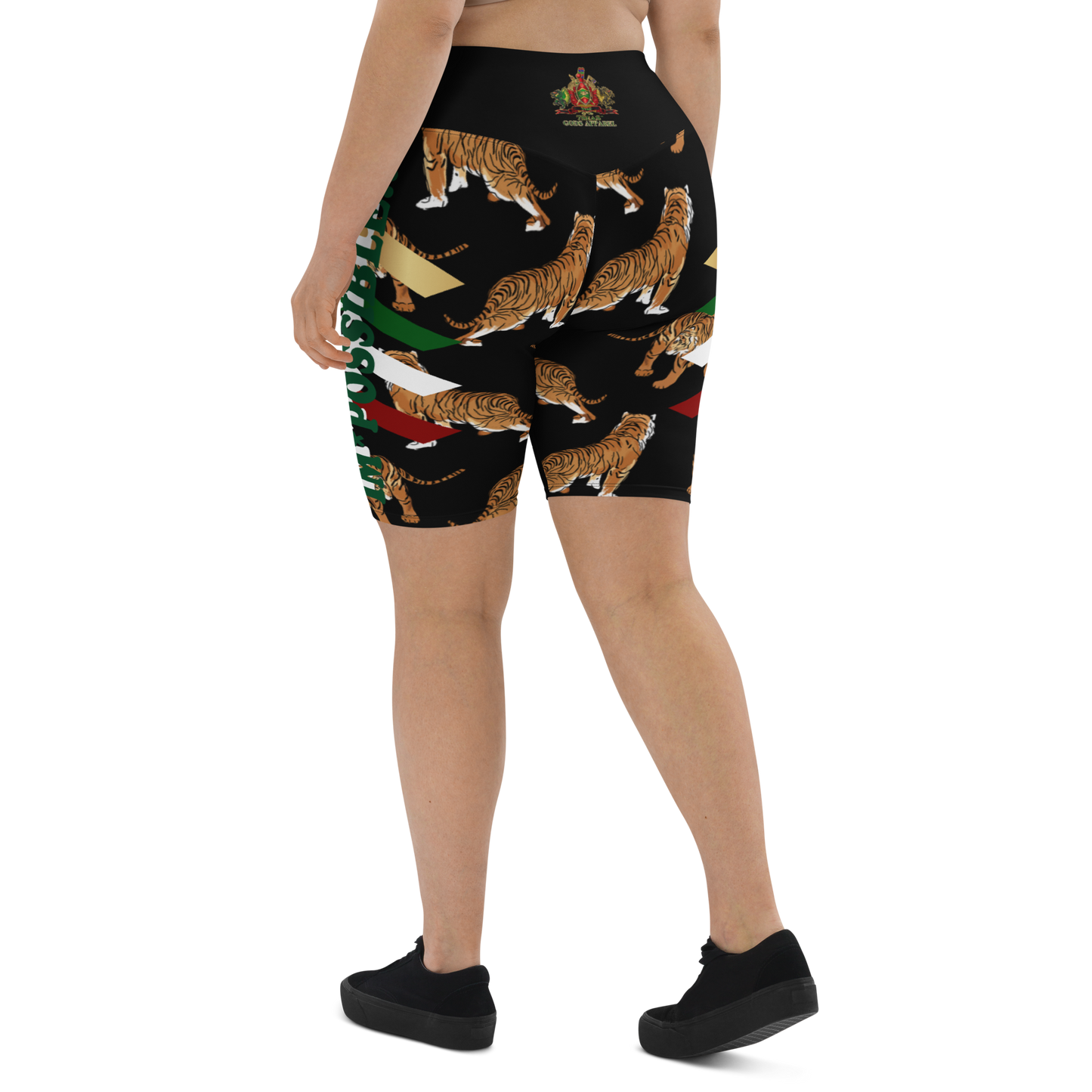 APEP - BYRD OF THE 7SEAS GODS APPAREL - Black - Tiger Edition - Goddess/Women Plus Size Biker Shorts