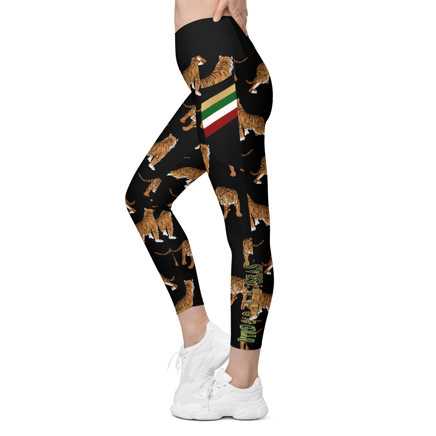 APEP - BYRD OF THE 7SEAS GODS APPAREL - Tiger Edition - Goddess/Women Crossover leggings with pockets